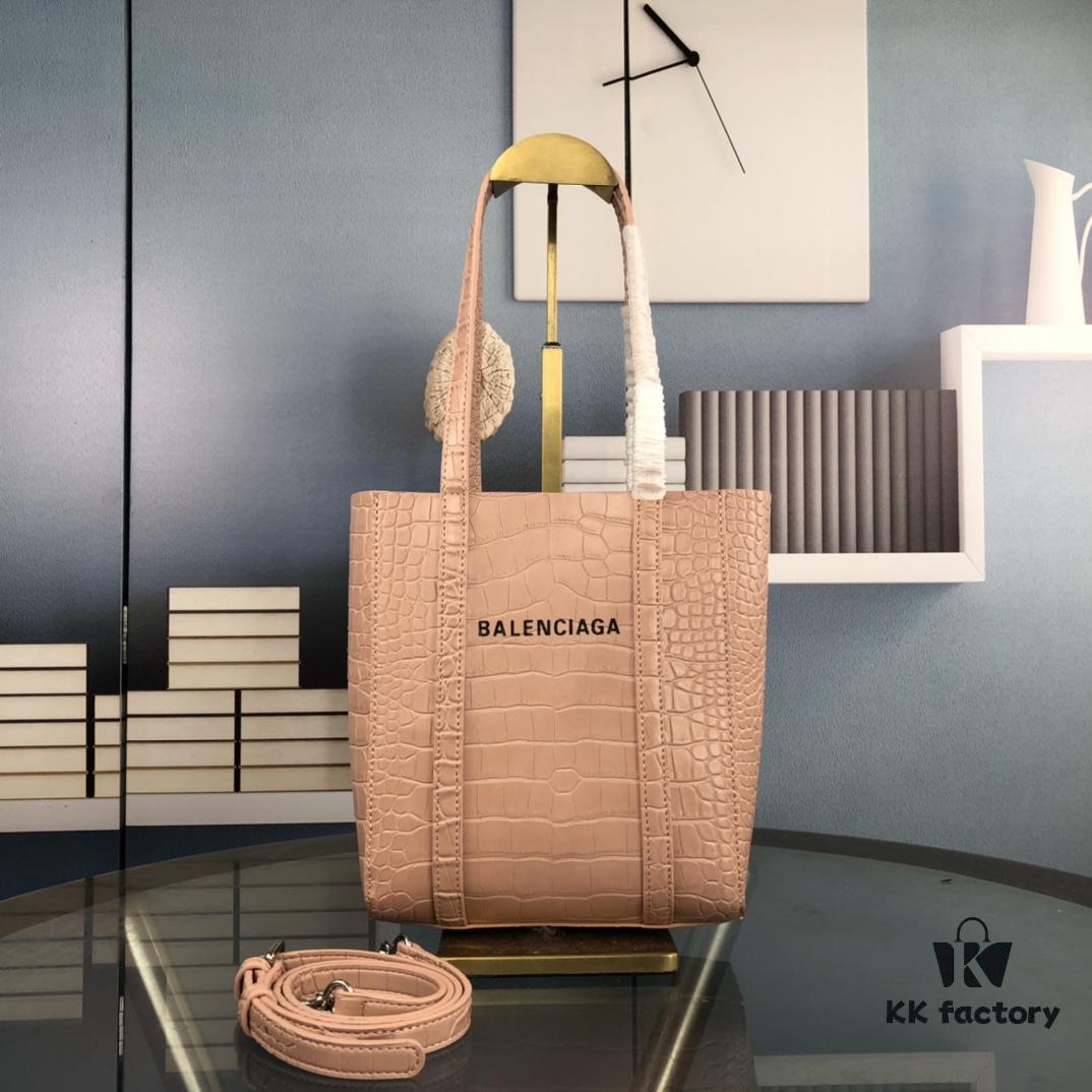 69310be9908475d562cd8e7b New Arrival Balenciaga B. Everyday Tote Bag - Crocodile Texture, Italian Imported Calfskin, Stylish and Practical Crossbody Handbag
