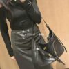 69310c40908475d562cd8e88 New BALENCIAGA Winter 24 Collection Re-See Shoulder Bucket Bag, Full-Grain Leather, Minimalist Luxury Design, Upcycled Motorcycle Glove Clutch with Keychain Closure, Effortlessly Chic Oversized Look