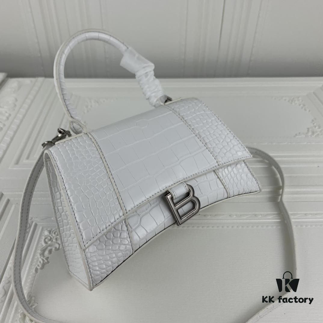 New Large and Small Size 235 Balencia Paris, This Season's Highlight Crocodile Texture Hourglass Bag