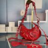 New Color [Small] Balenciaga Latest Le Cagole Half-Moon Crossbody Bag