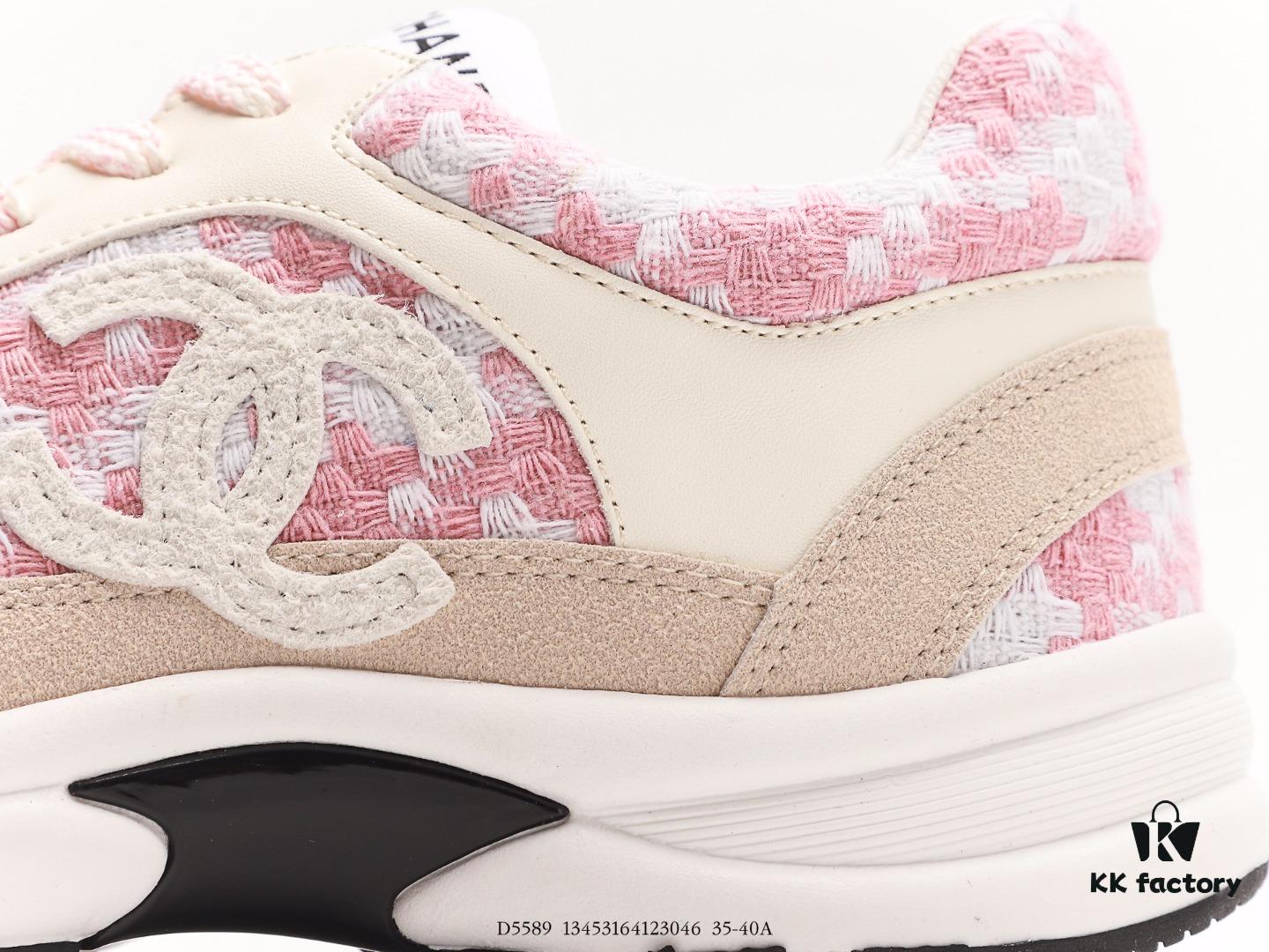 69310c7e908475d562cd8e94 Chanel 2023 Logo Sneakers, Kruus Lightweight Retro Dad Shoes, Futuristic Metallic Style, Original Mold Design with Enhanced Texture and Refined Silhouette