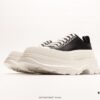 69310c84908475d562cd8e95 Alexander McQueen Alexander Wang Lace-Up Leather Canvas Shoes 2022 Spring Collection Premiere