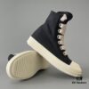69310d1a908475d562cd8eab Rick Owens DRKSHDW Canvas High-top Lace-up Sneakers with Chunky Sole
