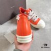 69310d26908475d562cd8ead Rick Owens 2022 New Chunky Lace Series - Mainline Orange Low-Cut Leather Lace-Up Shoes