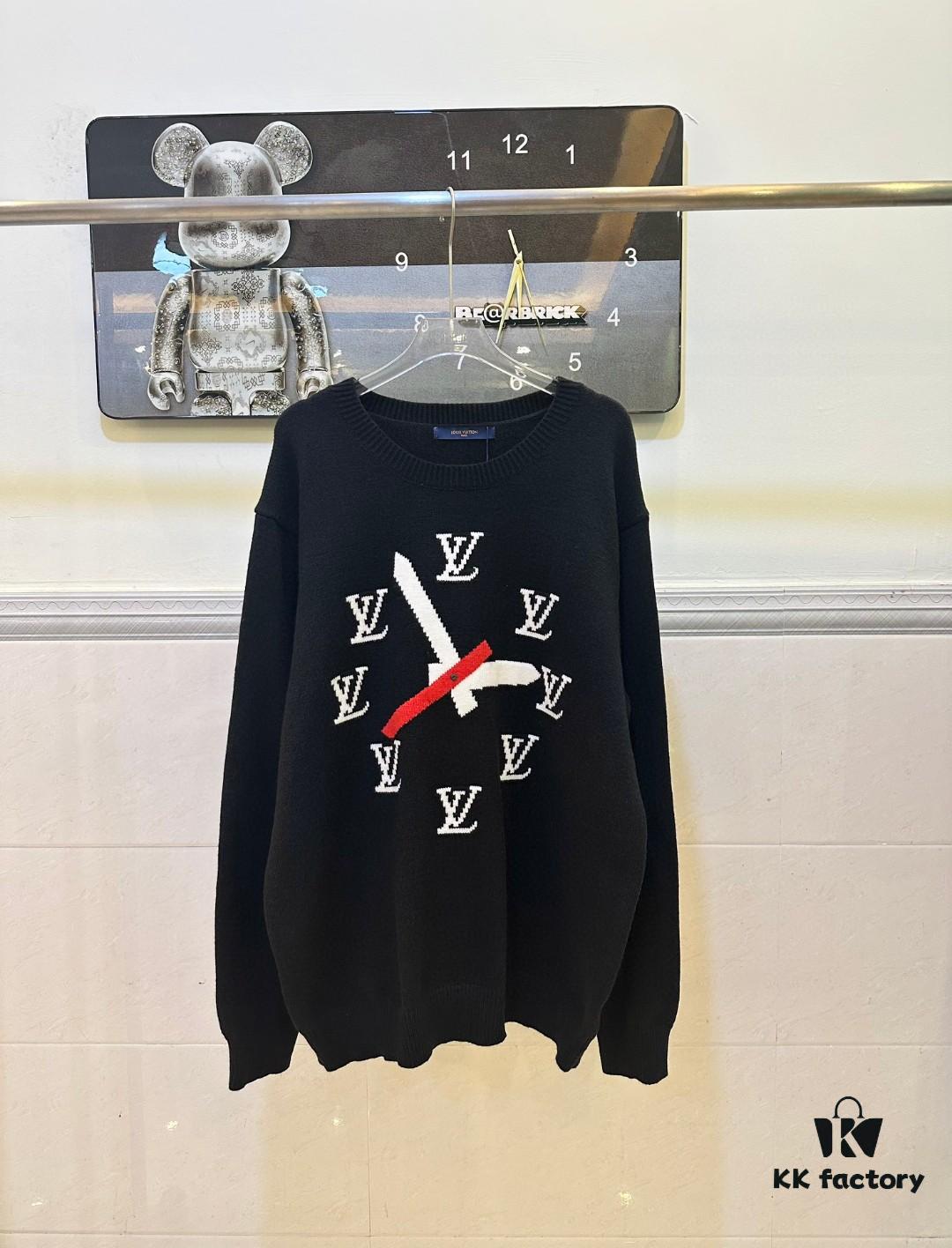 69310d74908475d562cd8eb9 Louis Vuitton Clock Jacquard Sweater