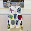 Louis Vuitton Classic Three-Flower Floral Round-Neck Long-Sleeve Sweater