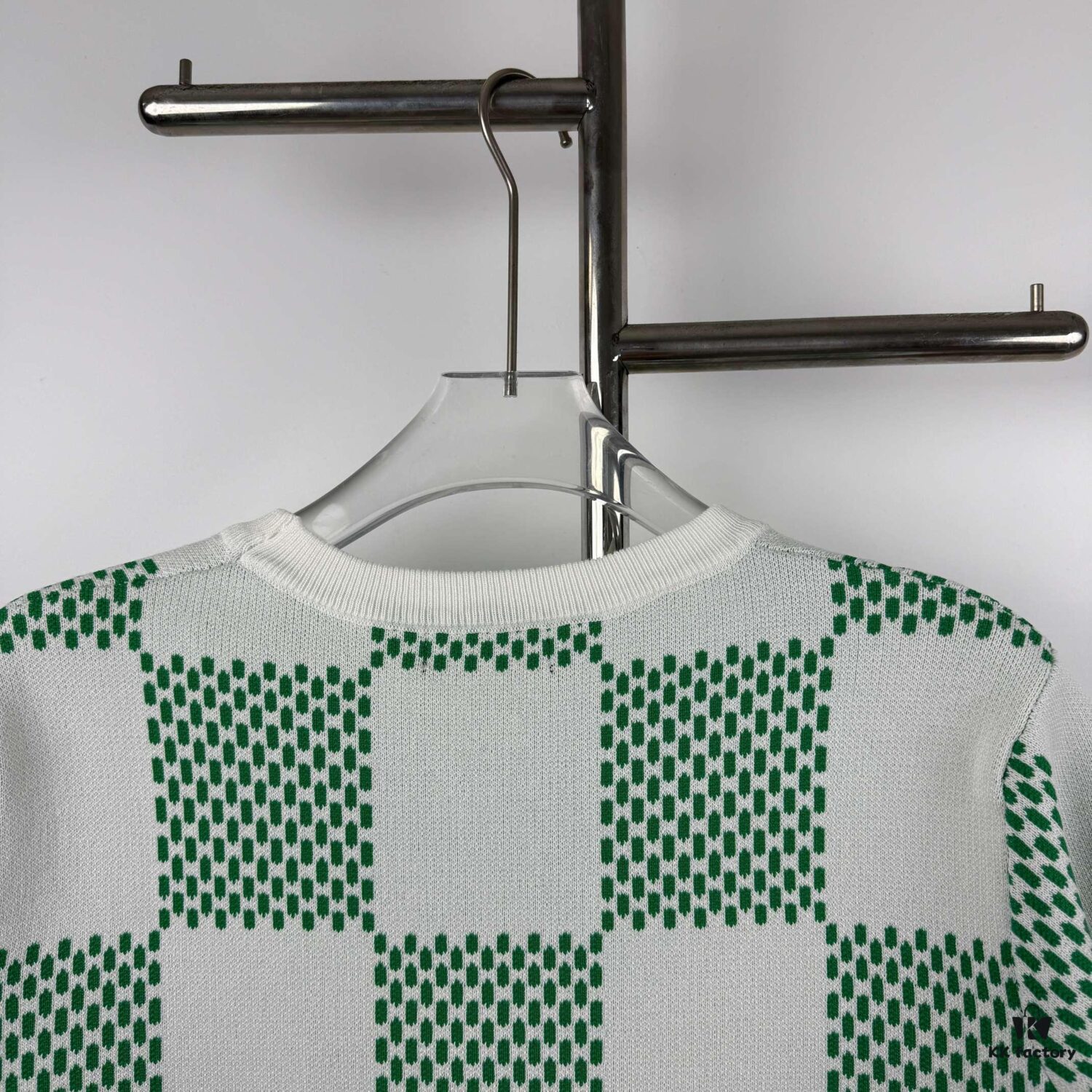 69310d96908475d562cd8ebf New Louis Vuitton Plaid Green Checkerboard Short Sleeve Unisex T-Shirt