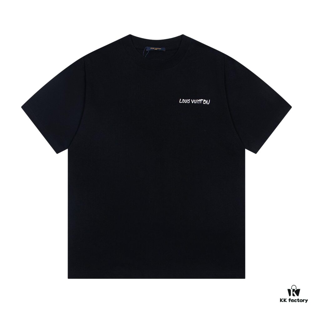 69310dd3908475d562cd8ec8 Louis Vuitton LV 25SS New Arrival Logo Print Round Neck Short Sleeve T-Shirt