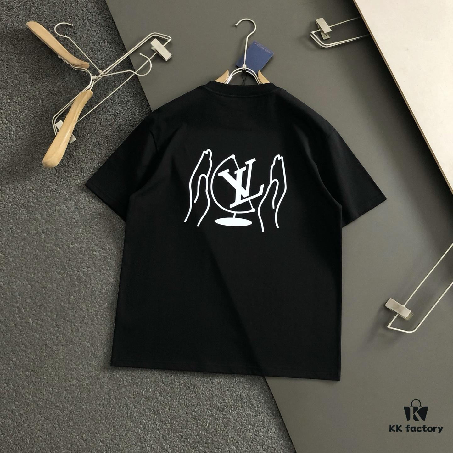 69310ea7908475d562cd8eee L Brand * Slim Fit S-XL, 2025 Spring Latest Classic Print Heavyweight Short Sleeve T-Shirt