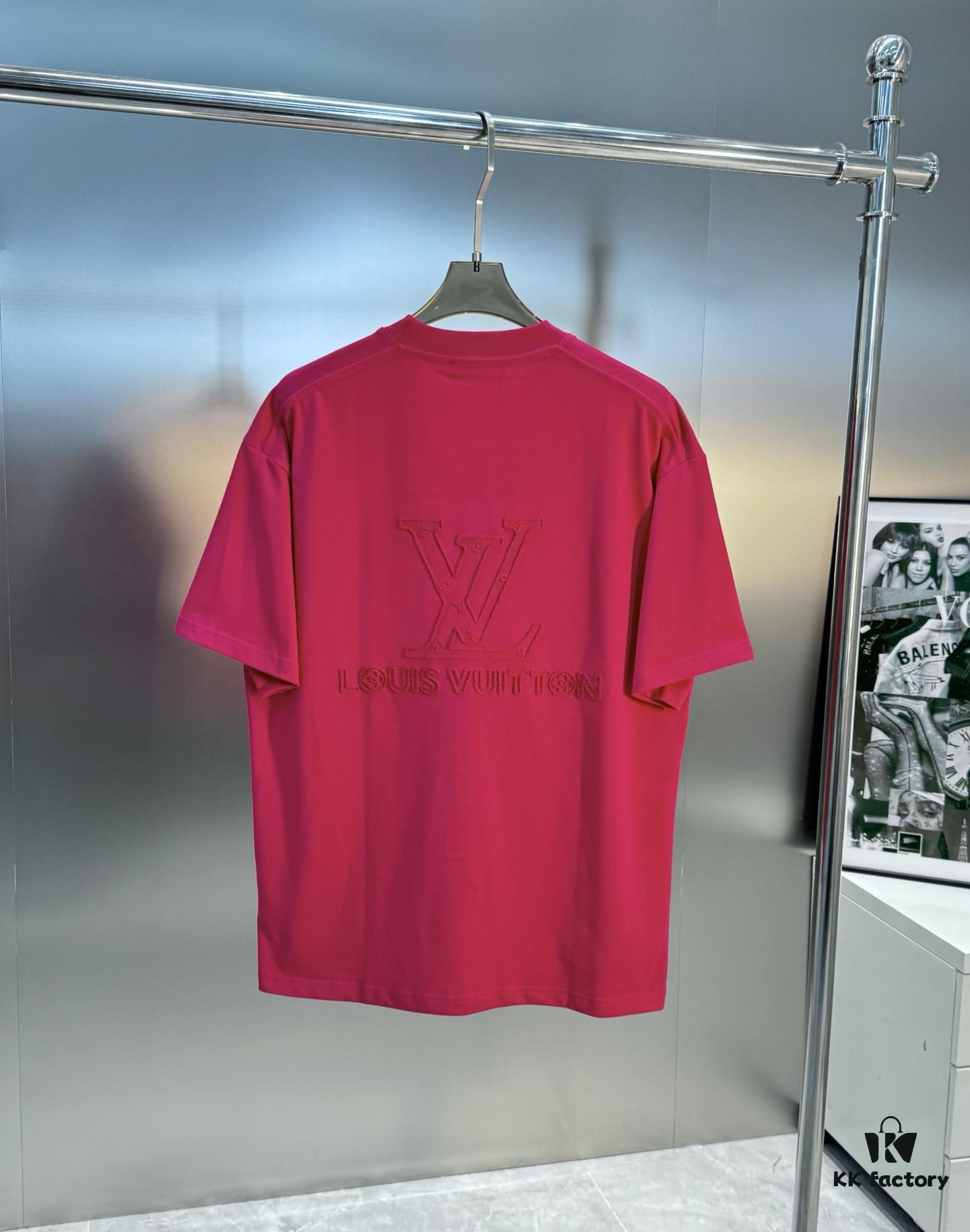 69310ef7908475d562cd8efc LV-Inspired 25S New Streetwear Short Sleeve T-Shirt, Unisex Design with 3D Embroidered Logo, Premium 40s 260g Cotton Fabric