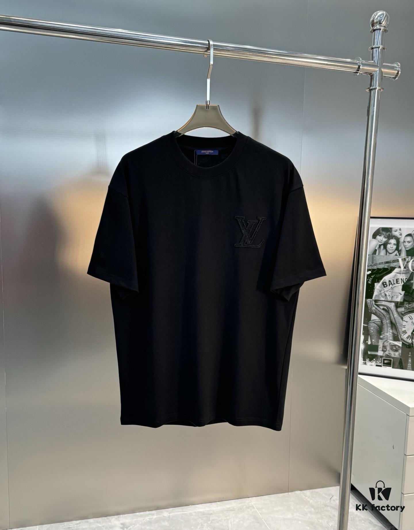 69310f17908475d562cd8f04 LV Style 25S New Trendy Short Sleeve T-Shirt, Unisex Design with 3D Embroidered Logo, Premium 40'S 260G Cotton Fabric