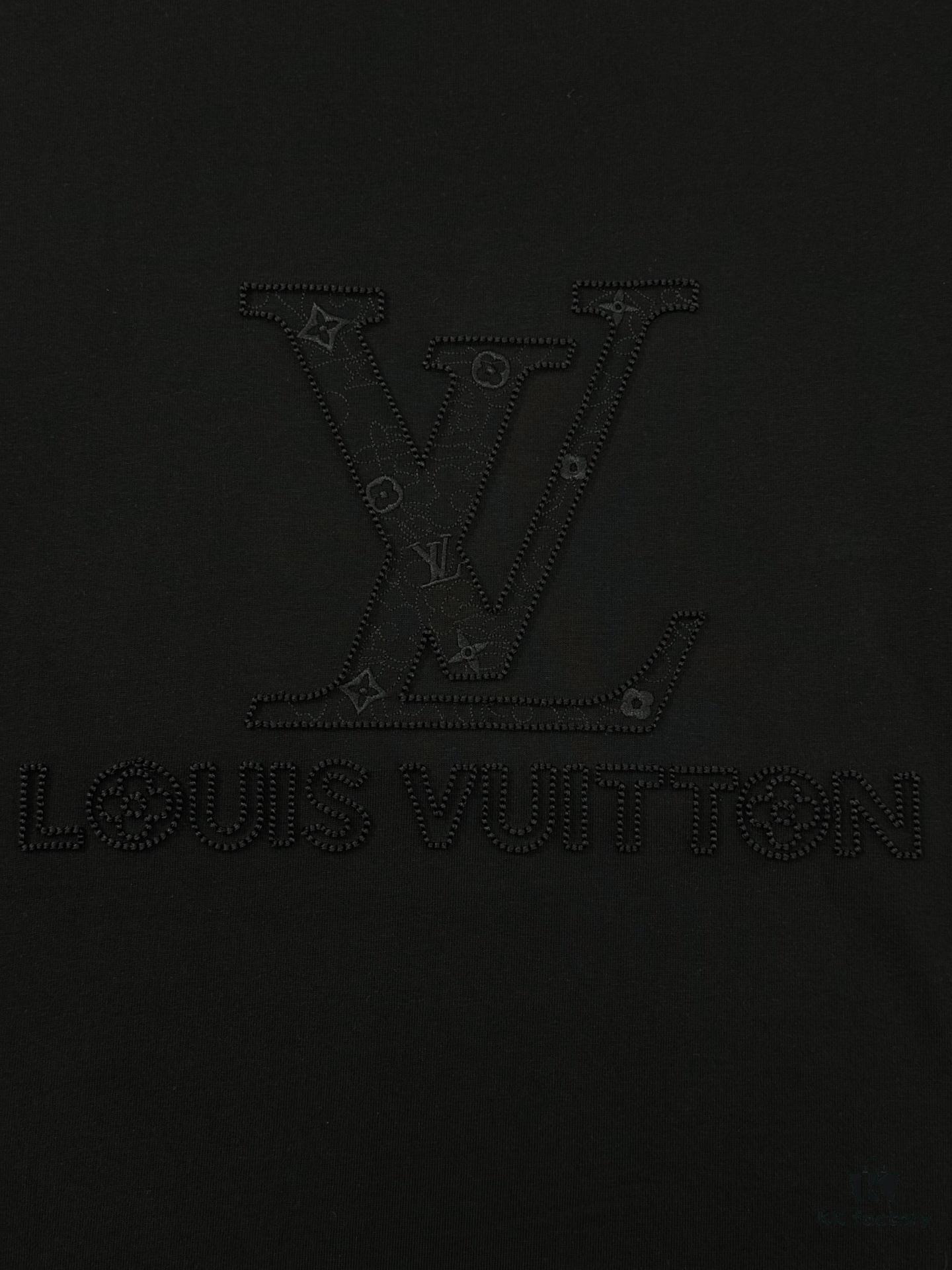 69310f26908475d562cd8f08 LV Style 25S New Trendy Short Sleeve T-Shirt, Unisex Design with 3D Embroidered Logo, Premium 40'S 260G Cotton Fabric