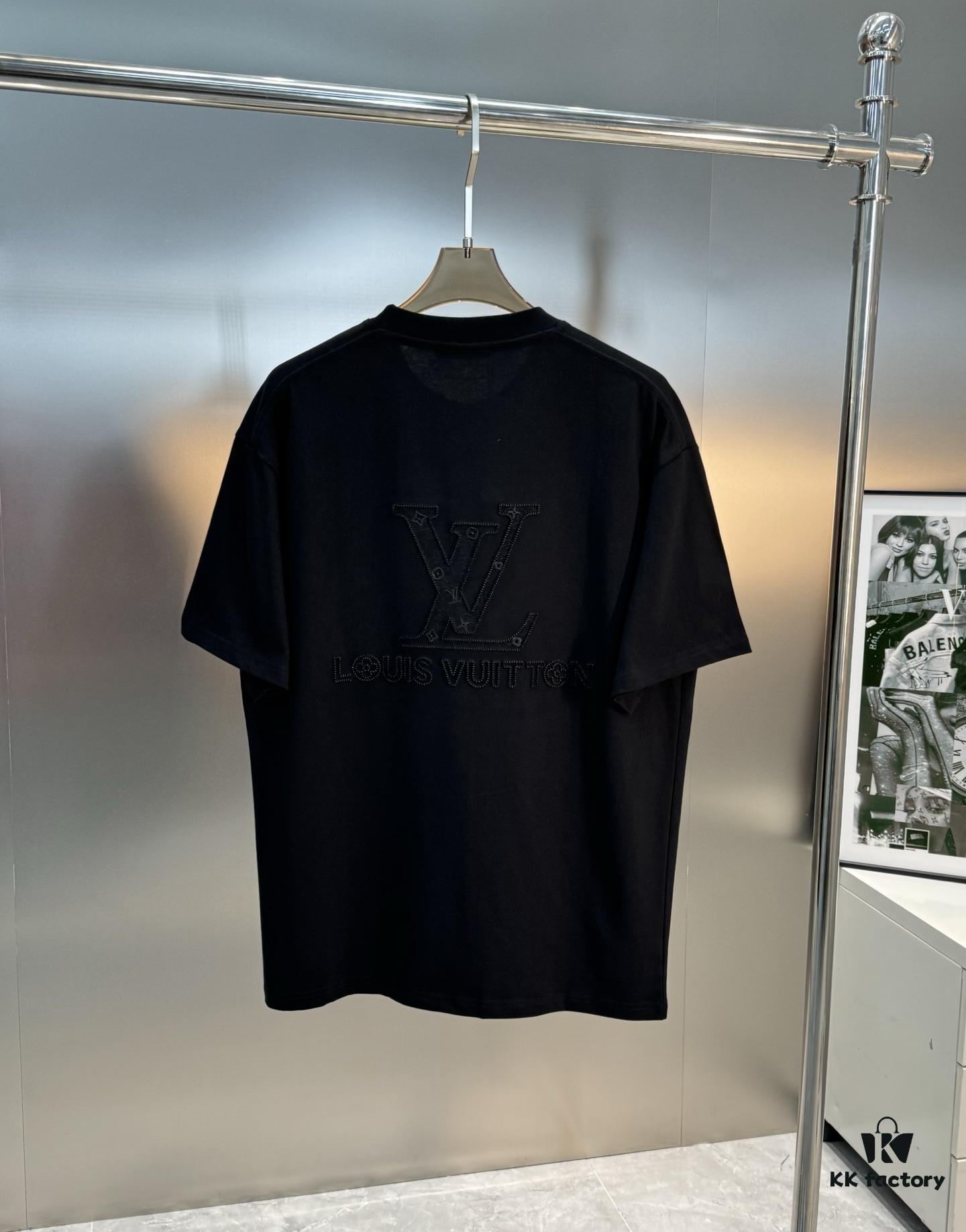69310f27908475d562cd8f09 LV Style 25S New Trendy Short Sleeve T-Shirt, Unisex Design with 3D Embroidered Logo, Premium 40'S 260G Cotton Fabric