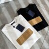 69310f68908475d562cd8f20 LouisVuitt Men and Women's Short-Sleeve T-Shirt with Logo Leather Patch - 2025 Spring/Summer New Arrival