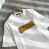 69310f6b908475d562cd8f21 LouisVuitt Men and Women's Short-Sleeve T-Shirt with Logo Leather Patch - 2025 Spring/Summer New Arrival