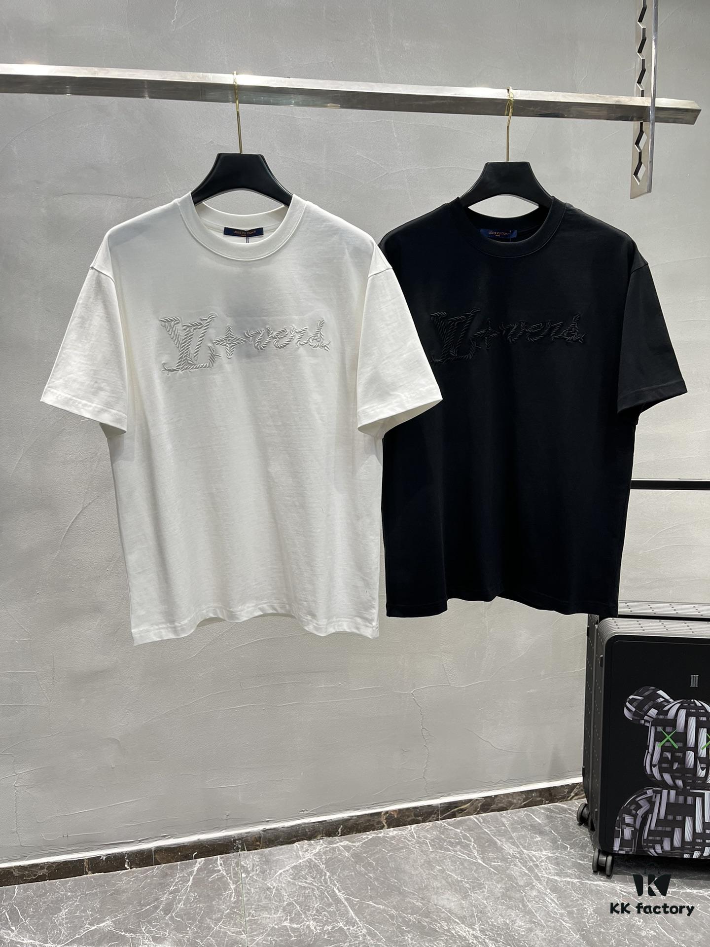 69311233908475d562cd8f87 Donkey Brand * 2025 New Arrival Unisex T-Shirt with Double-Sided Heavy Embroidery, Classic Letter Design, 3D Colorful Embroidery, Premium 260g Cotton Fabric