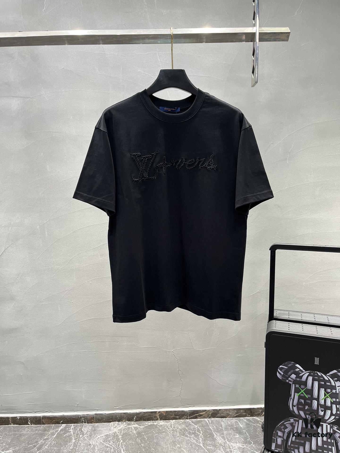 6931123a908475d562cd8f88 Donkey Brand * 2025 New Arrival Unisex T-Shirt with Double-Sided Heavy Embroidery, Classic Letter Design, 3D Colorful Embroidery, Premium 260g Cotton Fabric