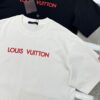 69311291908475d562cd8f9f LV-Inspired 2025 New Fashion Short Sleeve T-Shirt, Unisex Design with 3D Embroidered Logo, Premium 40-Single 260g Cotton Fabric, Stylish and Highly Recognizable