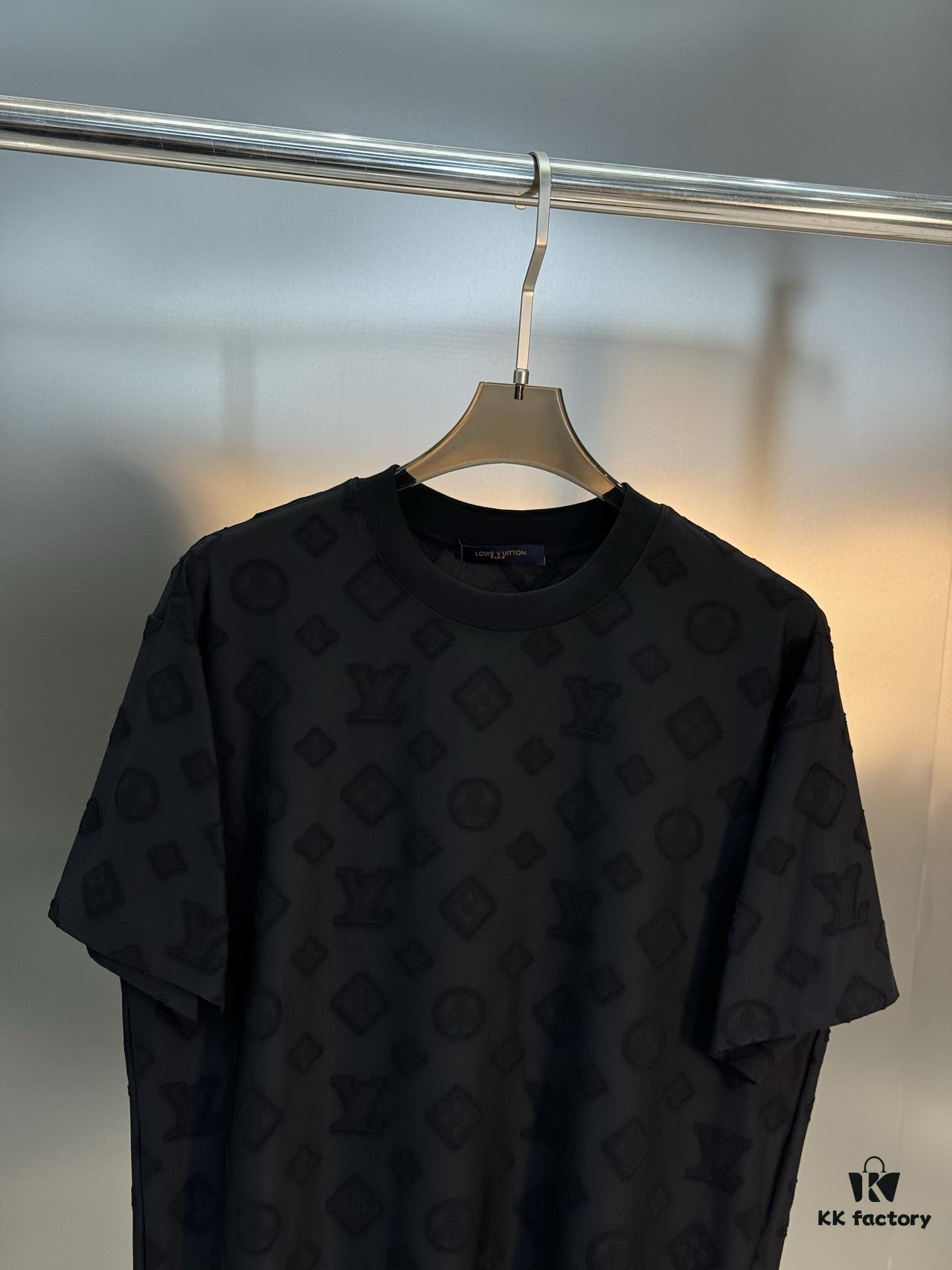 693112af908475d562cd8fa7 Donkey Brand * 25s New Arrival Unisex T-Shirt, Double-Sided Heavy Embroidered Tee with Classic Letter Design, Naturally Woven Jacquard Fabric in Fresh Colors, Layered Logo Craftsmanship, Premium 260g Pure Cotton Custom Fabric, Reinforced Collar Ribbing, High-Quality Seam Detailing on Shoulders