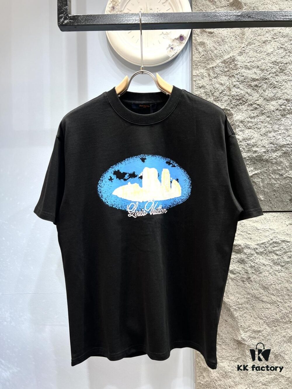 693113a9908475d562cd8fea Louis Vuitton Western Landscape Print Short-Sleeve T-Shirt