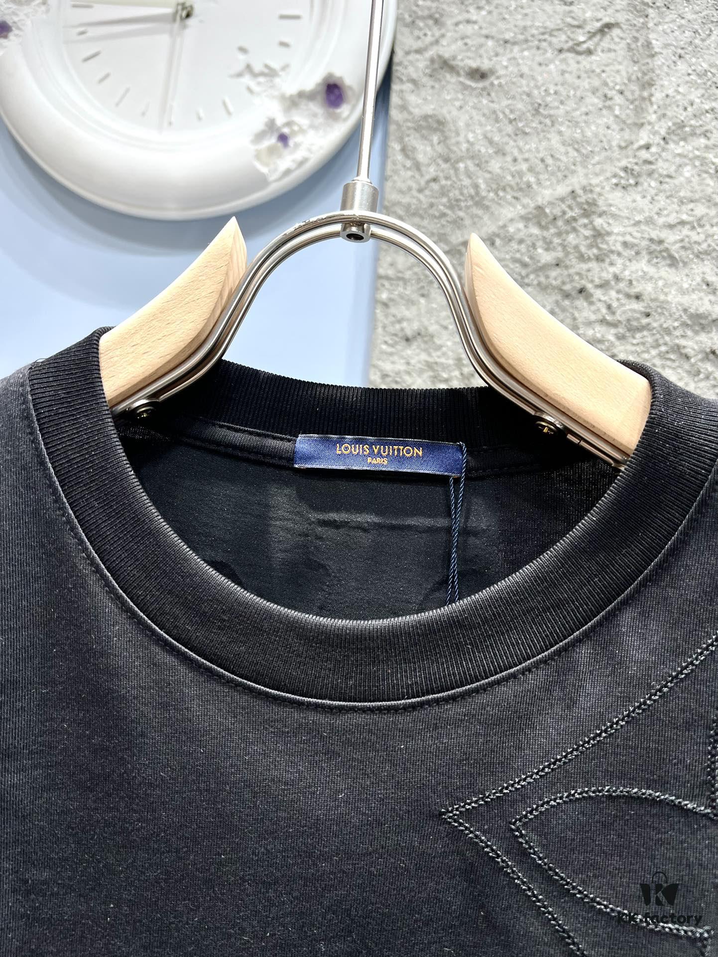 69311406908475d562cd8ffb Louis Vuitton Monogram Embroidered Jacquard Cotton Oversized T-Shirt