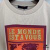 69311527908475d562cd902e 1V 25SS World Map Khaki Round Neck Rhinestone Embellished Short Sleeve T-Shirt