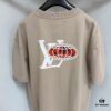 69311527908475d562cd902f 1V 25SS World Map Khaki Round Neck Rhinestone Embellished Short Sleeve T-Shirt
