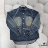 69311565908475d562cd9040 1V 25SS New Arrival Utility Shirt Crafted from Cotton Denim with Sun-Faded Effect for Spring/Summer 2025, Featuring a Left Chest Pocket with Marque L.Vuitton Déposée Suede Patch, Mother-of-Pearl Buttons and Rivets Exuding Refined Charm, Perfectly Paired with Matching Trousers