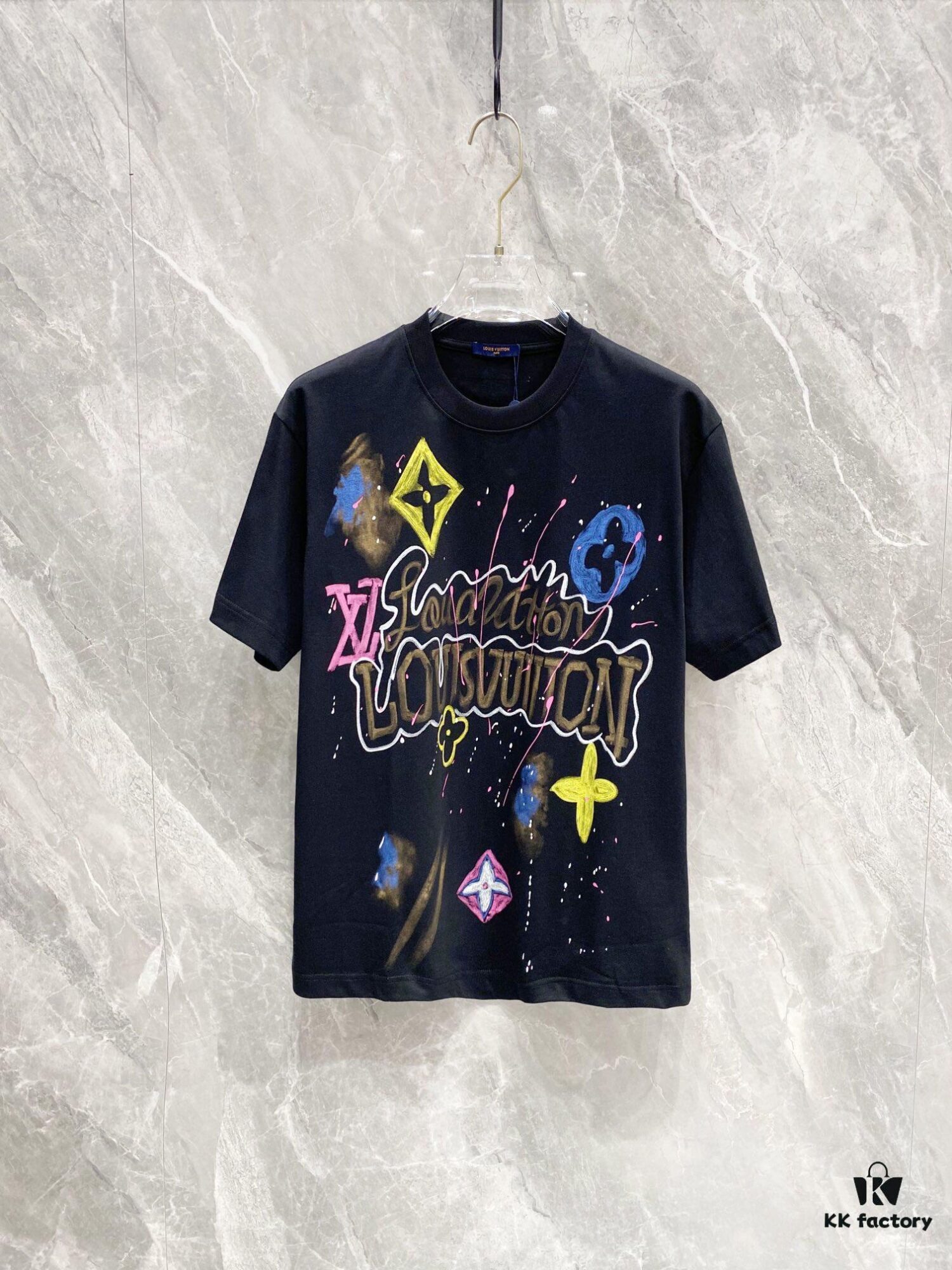 693115f0908475d562cd9068 LV 2025 Spring Collection Latest Classic Hand-Drawn Logo Premium Short Sleeve T-Shirt! High-End Quality, Original Counter Round Neck, Top-Tier Craftsmanship with Imported Custom Silk Yarn, Exceptional Touch and Feel – Available on Official Website!