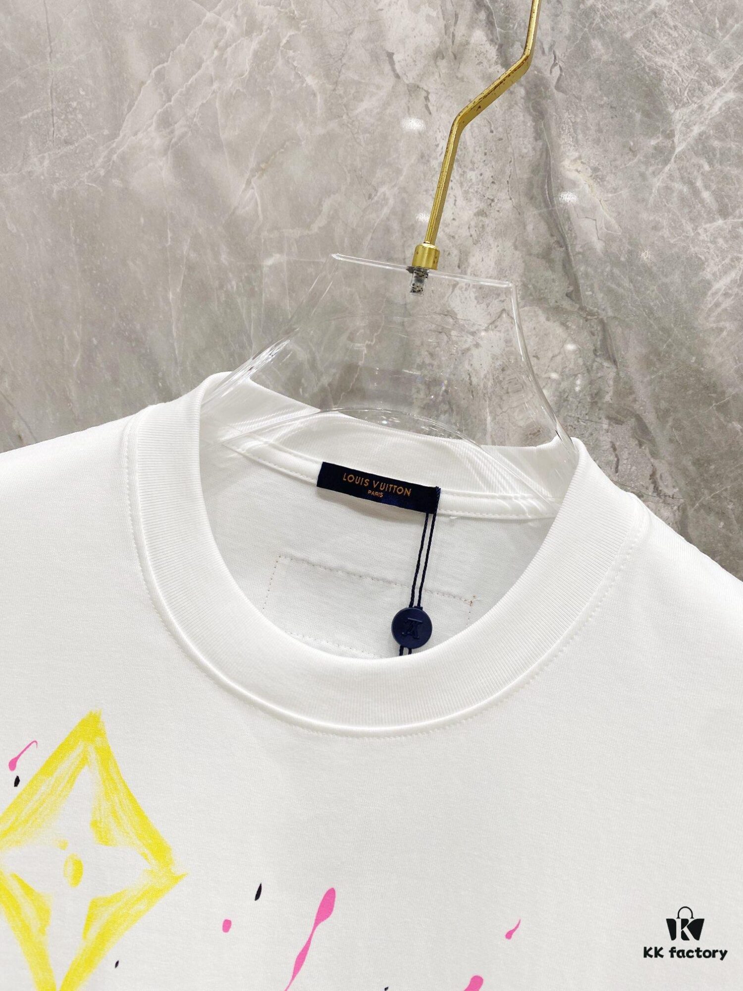 69311624908475d562cd9074 LV 25SS Spring Collection Latest Classic Hand-Drawn Logo Heavyweight T-Shirt! High-End Quality Original Counter Round Neck, Top-Tier Craftsmanship with Imported Premium Custom Silk Yarn, Exceptional Feel and Design