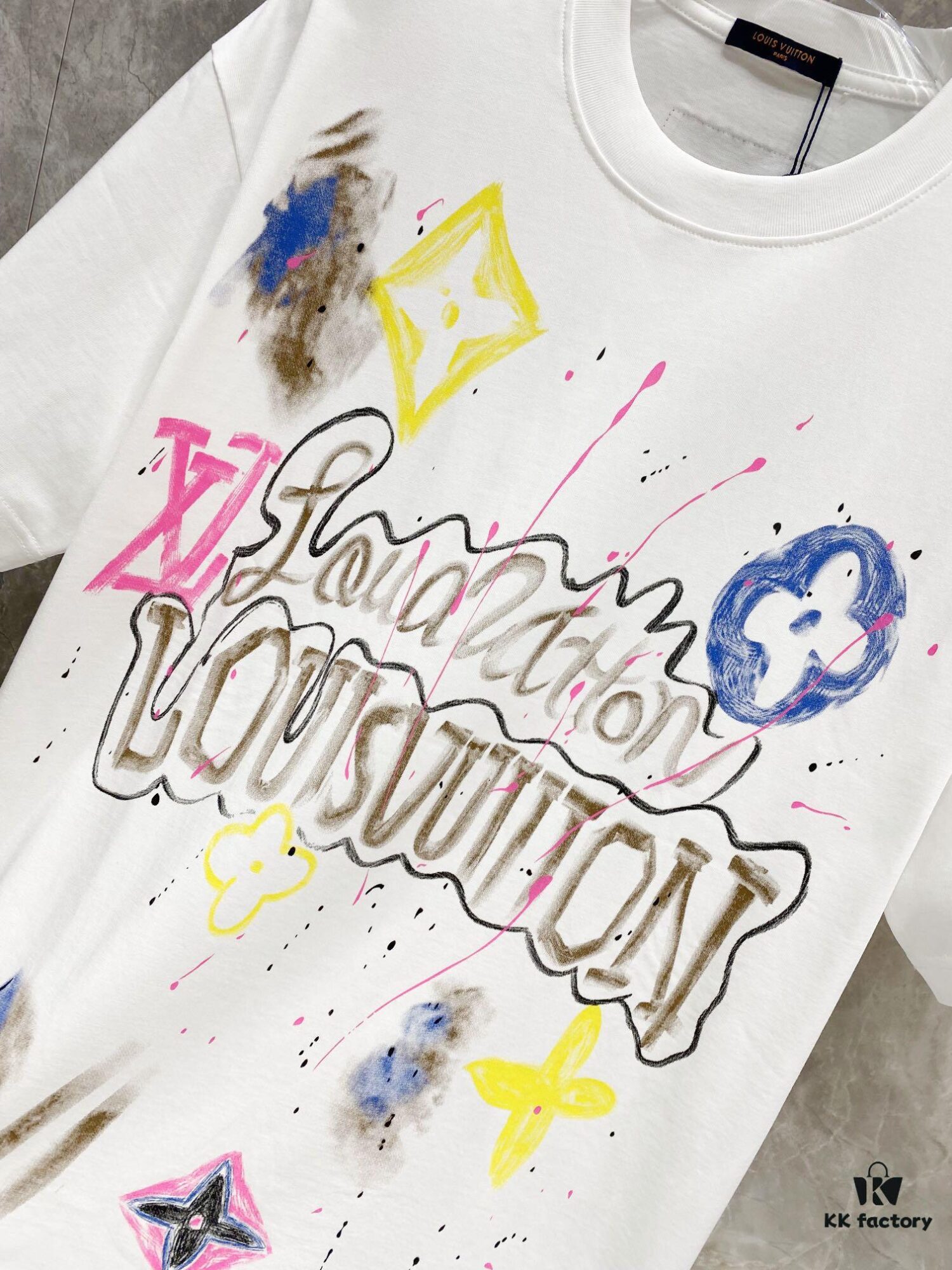 6931162e908475d562cd9076 LV 25SS Spring Collection Latest Classic Hand-Drawn Logo Heavyweight T-Shirt! High-End Quality Original Counter Round Neck, Top-Tier Craftsmanship with Imported Premium Custom Silk Yarn, Exceptional Feel and Design