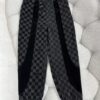 693117e6908475d562cd90cf 1V 25ss New Arrival Track Pants Crafted from Lustrous Technical Fabric, Showcasing the 2025 Spring-Summer Runway Trend. Flocked Matte Damier Pattern Features the Marque L.Vuitton Déposée Logo, with Velvet Trims Adding Textural Depth, Perfectly Paired with Matching Top for a Sharp, Cohesive Look
