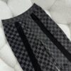 693117ef908475d562cd90d1 1V 25ss New Arrival Track Pants Crafted from Lustrous Technical Fabric, Showcasing the 2025 Spring-Summer Runway Trend. Flocked Matte Damier Pattern Features the Marque L.Vuitton Déposée Logo, with Velvet Trims Adding Textural Depth, Perfectly Paired with Matching Top for a Sharp, Cohesive Look