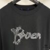 69311860908475d562cd90f6 1V 25 Heavy Embroidery T-Shirt, A True Favorite, 100% Cotton 300g Double Yarn Fabric, Imported Machine Sanskrit Letter Embroidery, Laser Cut Edge, Exquisite Craftsmanship and Soft Texture