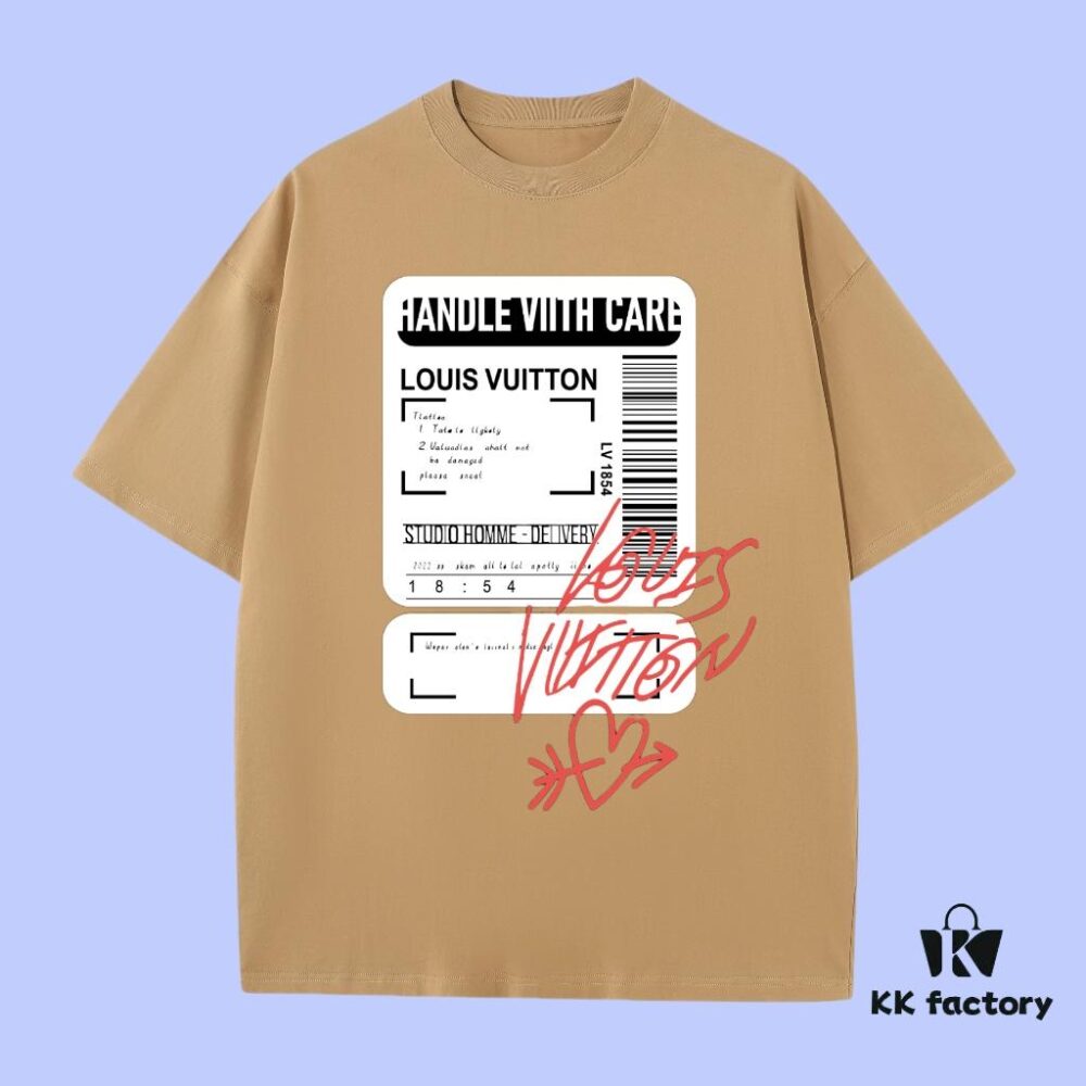 693118bb908475d562cd9115 High-End Quality LV Louis 2025 Fall Spring Collection Tag Short-Sleeve T-Shirt, Distinct from Regular Prints, Crafted from 270G 32-Thread Double-Yarn Pure Cotton Fabric, Loose Fit Unisex Design