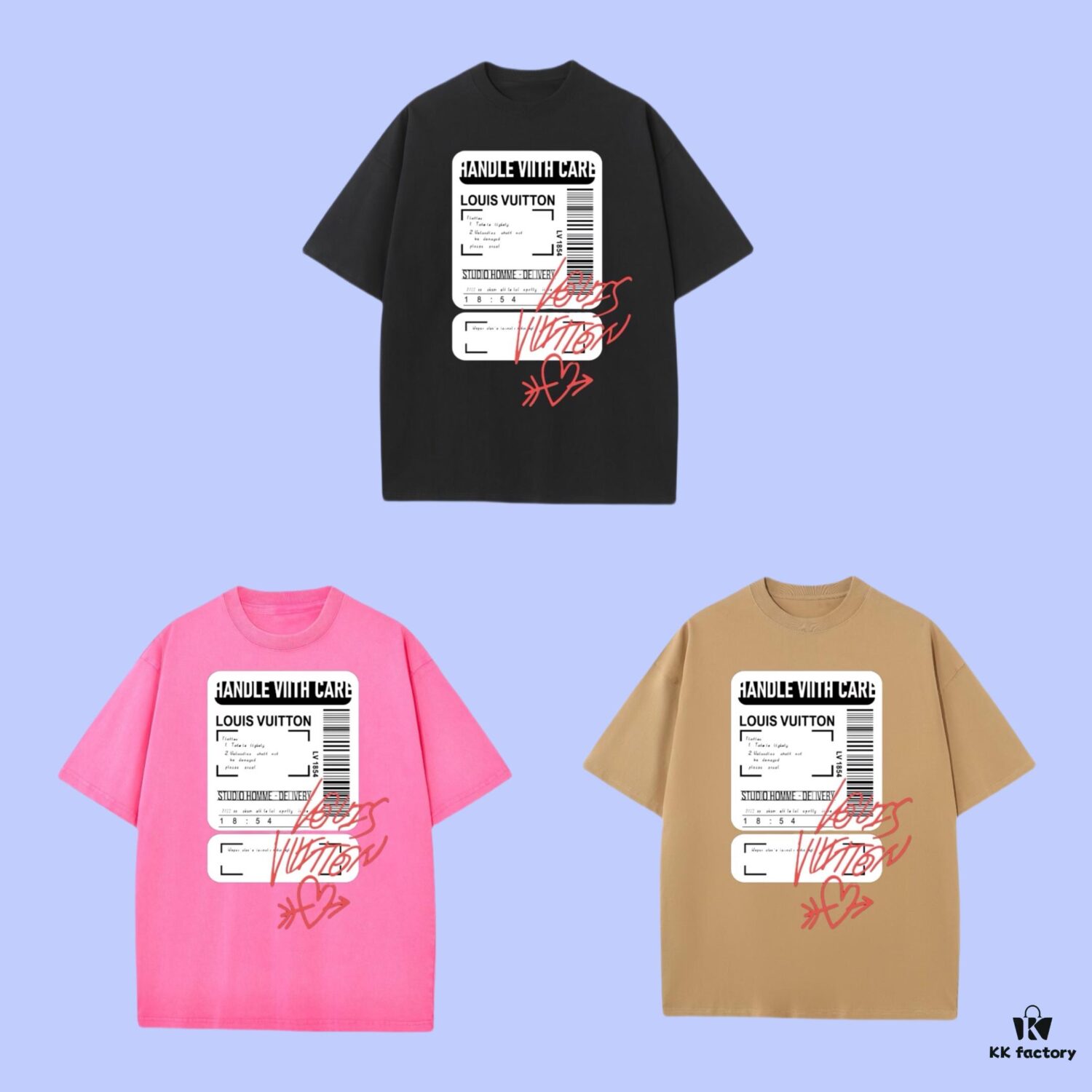 69311904908475d562cd9129 High-End Quality LV Louis 2025 Fall Spring Collection Tag T-Shirt, Premium 270G 32-Thread Double-Yarn Pure Cotton Fabric, Distinct from Regular Prints, Relaxed Fit Unisex Design