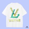 6931195c908475d562cd9142 Luxury Quality LV Louis 2025 Fall Spring Collection Caterpillar Logo Short Sleeve T-Shirt, Premium Woven 270G 32-Count Double-Yarn Cotton Fabric, Distinct from Regular Print, Loose Fit Unisex Design