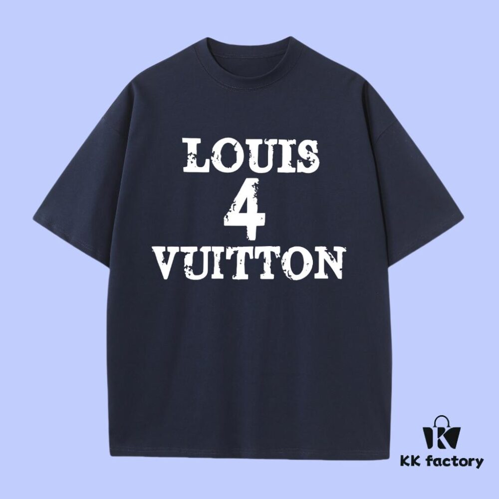 69311995908475d562cd914b Luxury Quality LV Louis 2025 Fall Spring Collection Slogan 4 Short Sleeve T-Shirt, Premium 270G 32-Single Double-Yarn Cotton Fabric, Distinct from Ordinary Prints, Relaxed Fit Unisex Design