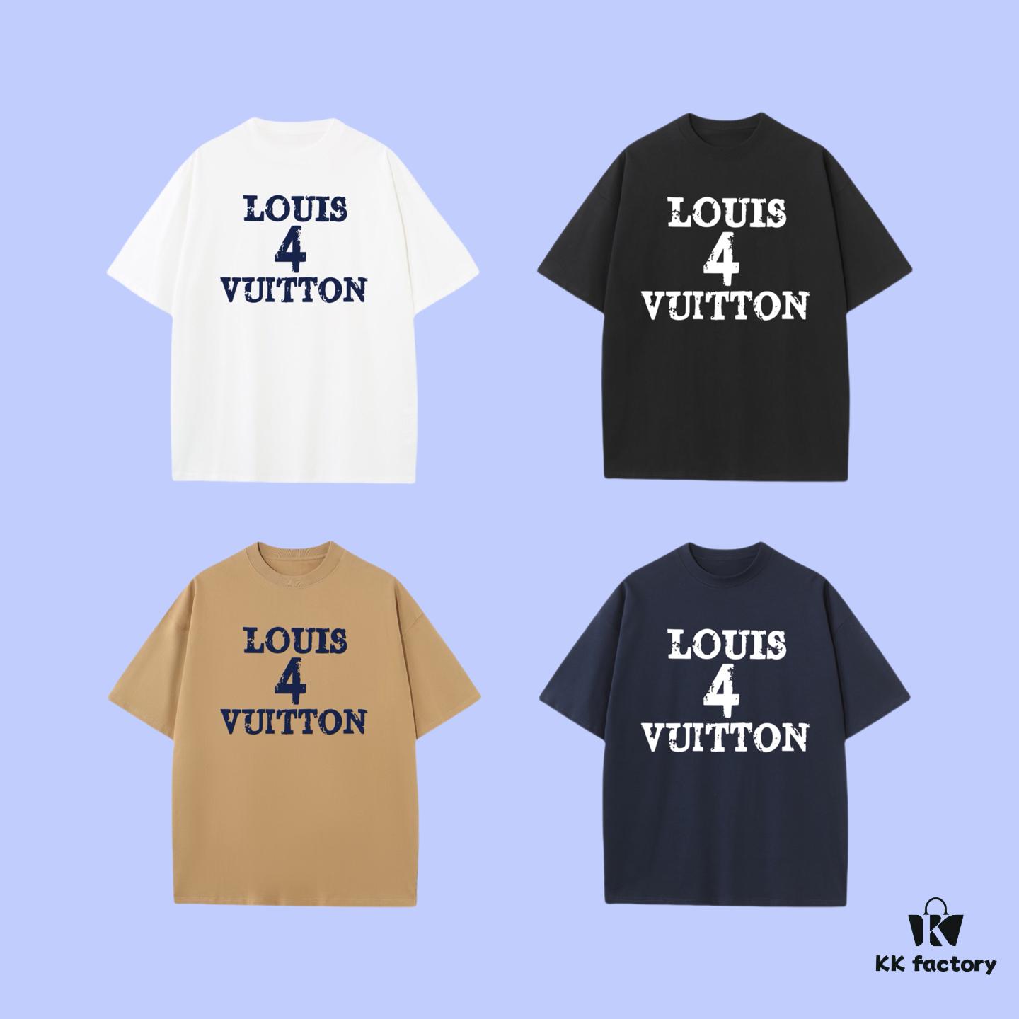 69311997908475d562cd914c Luxury Quality LV Louis 2025 Fall Spring Collection Slogan 4 Short Sleeve T-Shirt, Premium 270G 32-Single Double-Yarn Cotton Fabric, Distinct from Ordinary Prints, Relaxed Fit Unisex Design