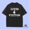 693119d2908475d562cd915b High-End Quality LV Louis 2025 Fall Spring Collection Slogan 4 Short Sleeve T-Shirt, Distinctive from Regular Print, Made of Custom-Woven 270G 32-Thread Double-Yarn Pure Cotton Fabric, Loose Fit Unisex Design
