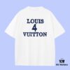 693119ef908475d562cd9162 Luxury Quality LV Louis 2025 Fall Spring Collection Slogan 4 Short Sleeve T-Shirt, Distinctive from Regular Print, Crafted with 270G 32-Count Double-Yarn Pure Cotton Fabric, Relaxed Fit Unisex Design