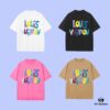 69311a28908475d562cd9174 High-End Quality Louis Vuitton 2025 Fall Spring Collection Colorful Logo Short Sleeve T-Shirt, Distinct from Regular Print, Crafted in 270G 32-Ne 100% Cotton Double-Yarn Fabric, Relaxed Unisex Fit
