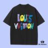 69311a49908475d562cd917d High-End Quality Louis Vuitton 2025 Fall Spring Collection Colorful Logo Short Sleeve T-Shirt, Distinct from Regular Print, Crafted in 270G 32-Ne 100% Cotton Double-Yarn Fabric, Relaxed Unisex Fit