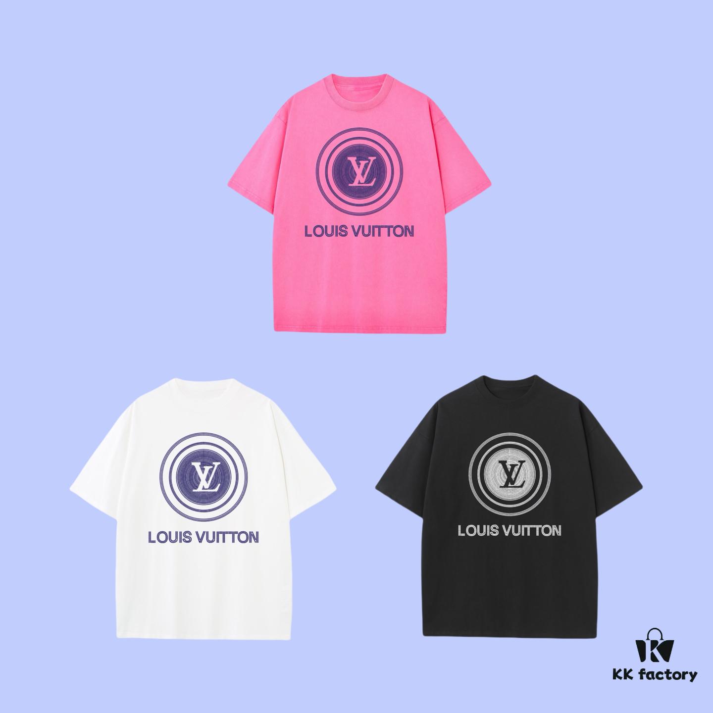 69311a57908475d562cd917f Luxury Quality LV Louis 2025 Fall Spring/Summer Collection Logo Short Sleeve T-Shirt, Premium 270G 32-Count Double-Yarn Pure Cotton Fabric, Relaxed Unisex Fit
