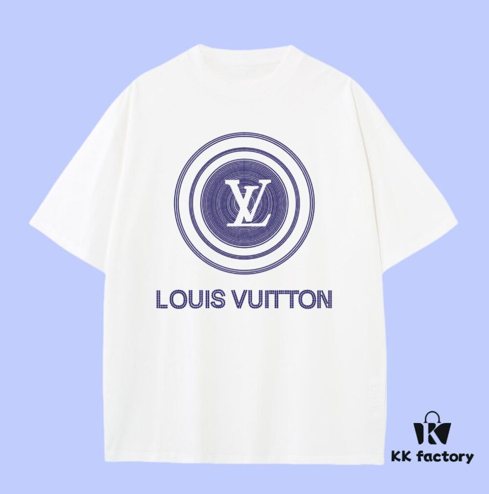 69311a66908475d562cd9181 Luxury Quality LV Louis 2025 Fall Spring Collection Logo Short Sleeve T-Shirt, Distinct from Regular Printing, Made of Premium 270G 32-Count Double-Yarn Pure Cotton Fabric, Loose Fit Unisex Design