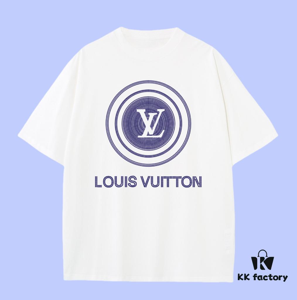 69311a66908475d562cd9181 Luxury Quality LV Louis 2025 Fall Spring Collection Logo Short Sleeve T-Shirt, Distinct from Regular Printing, Made of Premium 270G 32-Count Double-Yarn Pure Cotton Fabric, Loose Fit Unisex Design