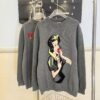 GUCCI x Snow White Collaborative Cartoon Pattern Knit Sweater with Round Neck, Embroidered Back Design, Hand-beaded Craftsmanship