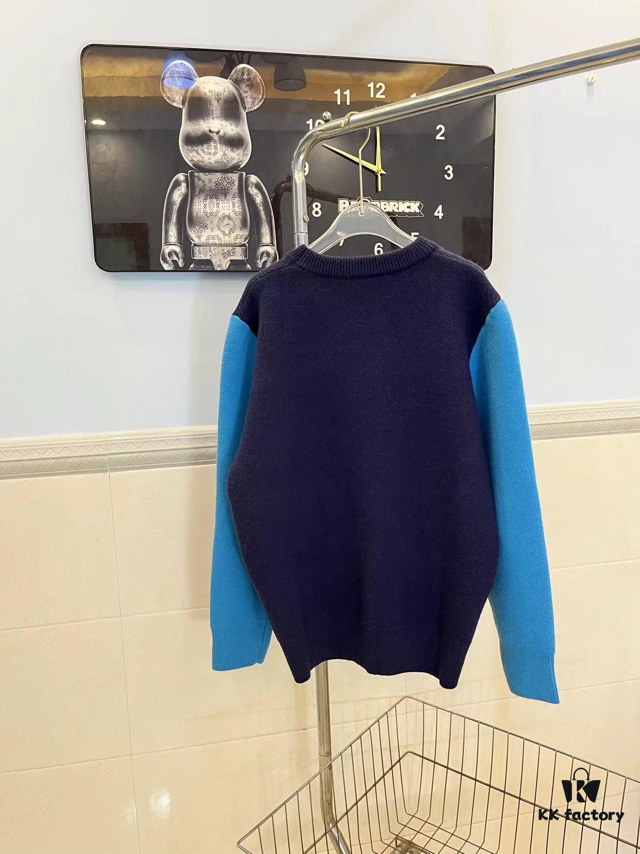 69311ab1908475d562cd9192 GUCCI x Artist Collaboration Face Print Crew Neck Long Sleeve Sweater
