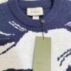 69311acf908475d562cd9199 GUCCI x Artist Collaboration Face Print Crew Neck Long Sleeve Sweater