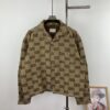 69311b30908475d562cd91be New Gucci GUCCI 24FW Double G Jacquard Lapel Long-Sleeve Shirt Jacket